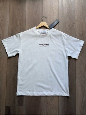 Nude Project White Logo Short Sleeve Tee